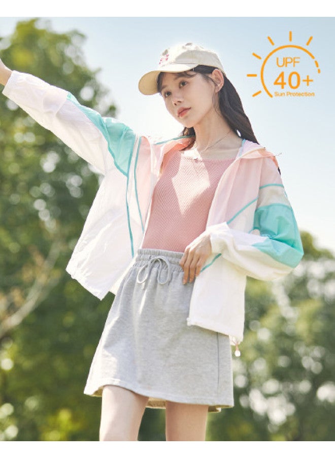 TonLion Women's Sun Protection Jacket Summer Hooded Color-block Lightweight Top Outerwear Breathable Uv Protection Versatile - Image 1