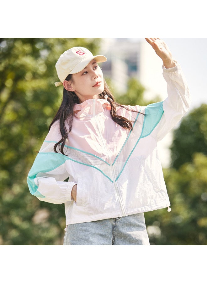 TonLion Women's Sun Protection Jacket Summer Hooded Color-block Lightweight Top Outerwear Breathable Uv Protection Versatile - Image 3