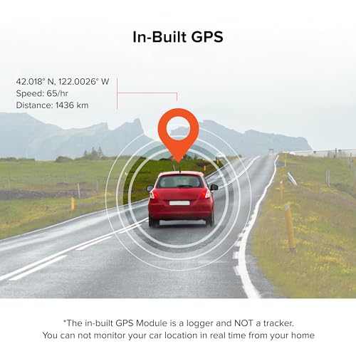 VW Car Dash Camera VW100G (with GPS Log) Dash Cam | Full HD 1080p | Wide Angle View | G-Sensor | WiFi | Hard Wire Kit (Car Charger Not Included) | Emergency Recording | (Dashcam GPS) - Image 3