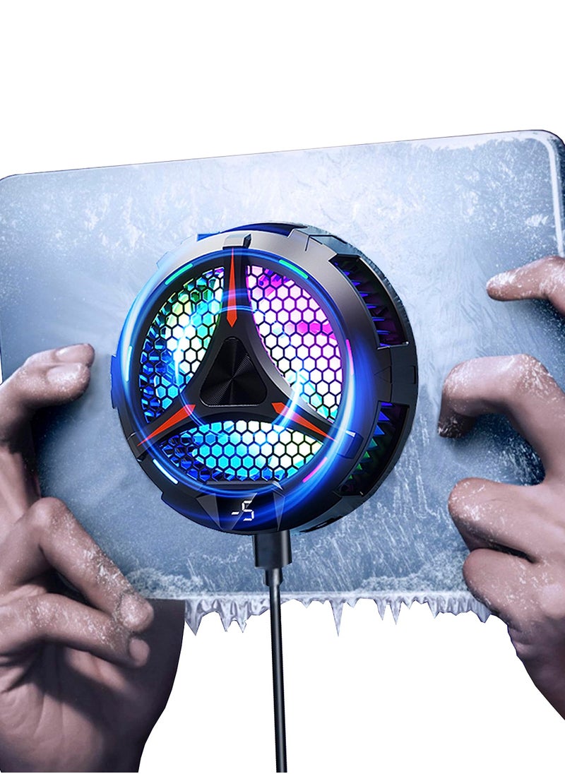 Generic iPad Cooler,Magnetic Tablet Cooler for ipad/surface pro/Samsung Tab,Compatible for Steam Deck,Universal Radiator with Temperature Display for Mobile Gaming,Tiktok Live Streaming  - Image 1