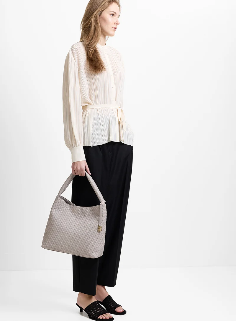 فرنش كونكشن Women Grey Iris Shoulder Bag