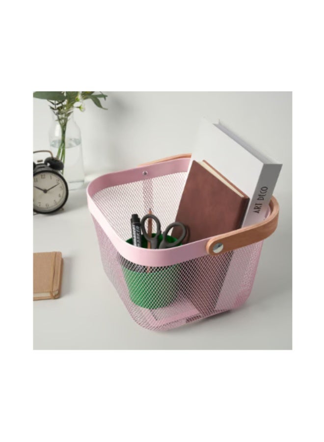RISATORP Basket, pink, 25x26x18 cm - Image 3