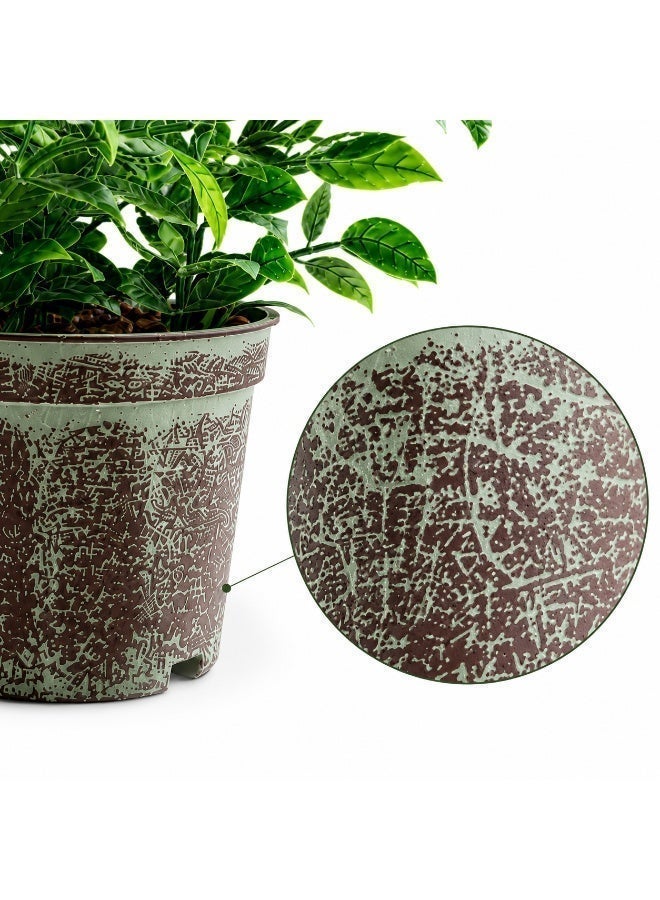 Vintage Artificial Plant in Pot 23 cm – Decorative Faux Green Plant for Desk, Shelf, Living Room, Office, Bathroom & Home Décor - Image 4