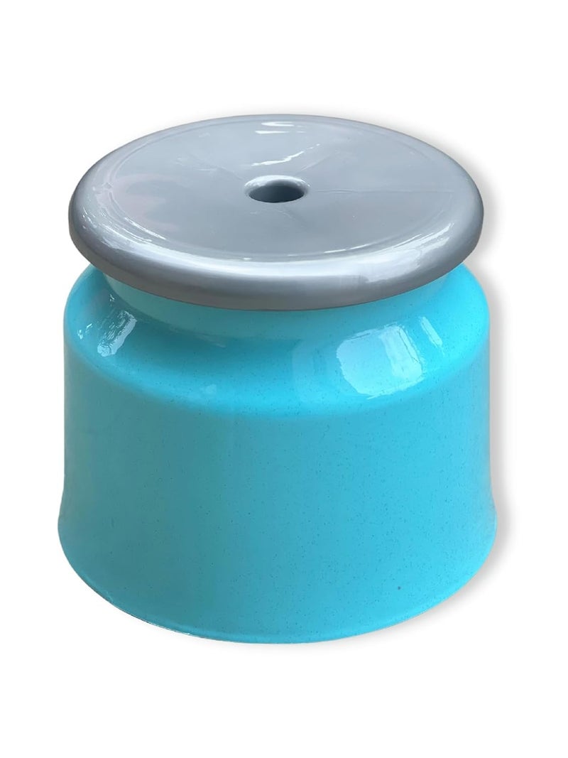 Mahaware Plastic Stool for Bathroom & Home Use - Heavy Duty Small Stool for Sitting, Anti-Slip Bathroom Stool for Adults, Strong & Durable for Outdoor and Kitchen Use, Mint Granite Light Blue - Image 5