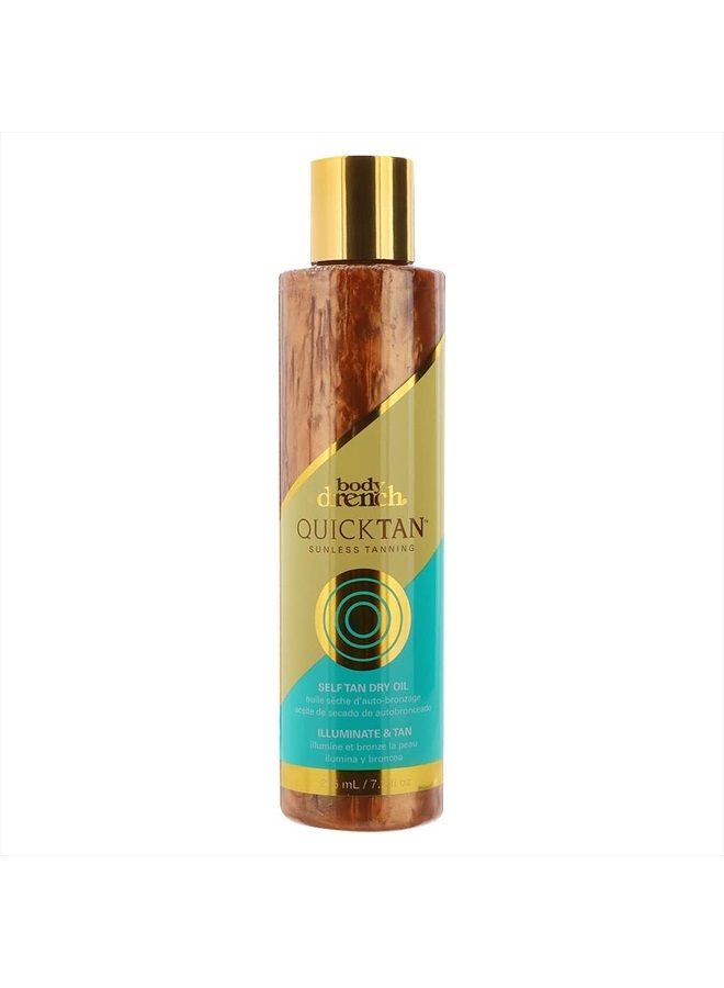 Body Drench زيت تان سريع للتسمير الذاتي الجاف لبشرة برونزية متألقة في غضون ساعات، 7.2 أونصة - Image 1