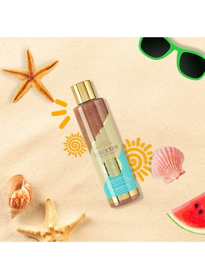 Body Drench زيت تان سريع للتسمير الذاتي الجاف لبشرة برونزية متألقة في غضون ساعات، 7.2 أونصة - Image 4