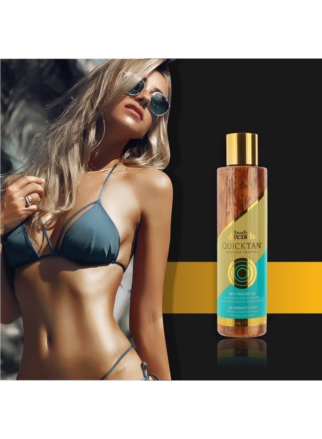 Body Drench زيت تان سريع للتسمير الذاتي الجاف لبشرة برونزية متألقة في غضون ساعات، 7.2 أونصة - Image 3