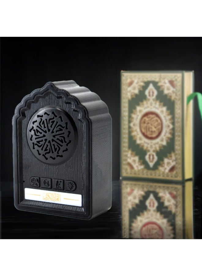 مكبر صوت جميل للقرآن الكريم من إكوانتو QB812، مكبر صوت لتلاوة القرآن الكريم كاملة للمنزل والمسجد والمكتب، لون أسود - Image 4