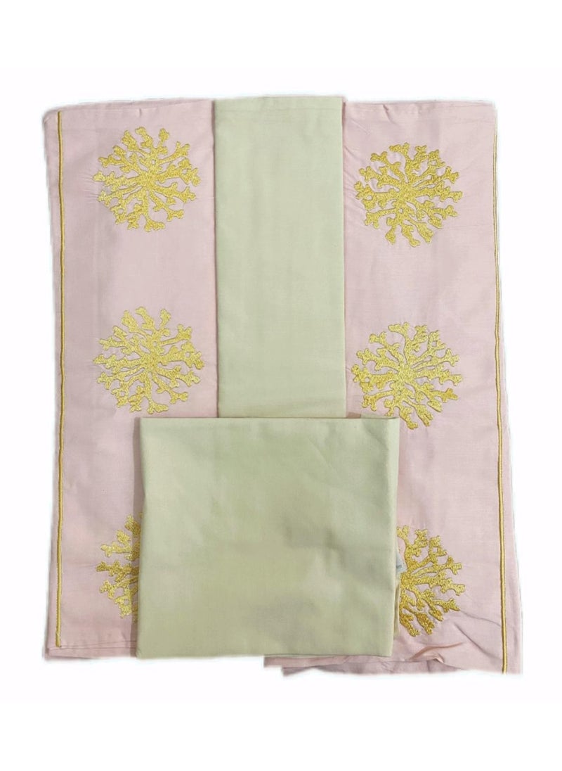 Generic - Embellished Bed Sheets Set Five Piece 100% Cotton Bedding Set In  Multicolour - Image 1