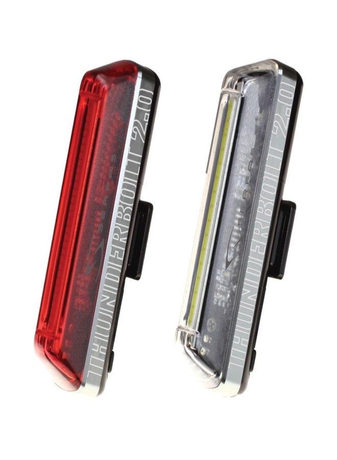 Serfas Thunderbolt 2.0 Head Tail Light Combo Bicycle Night Riding 7 Modes 50 and 120 Lumens - Image 4