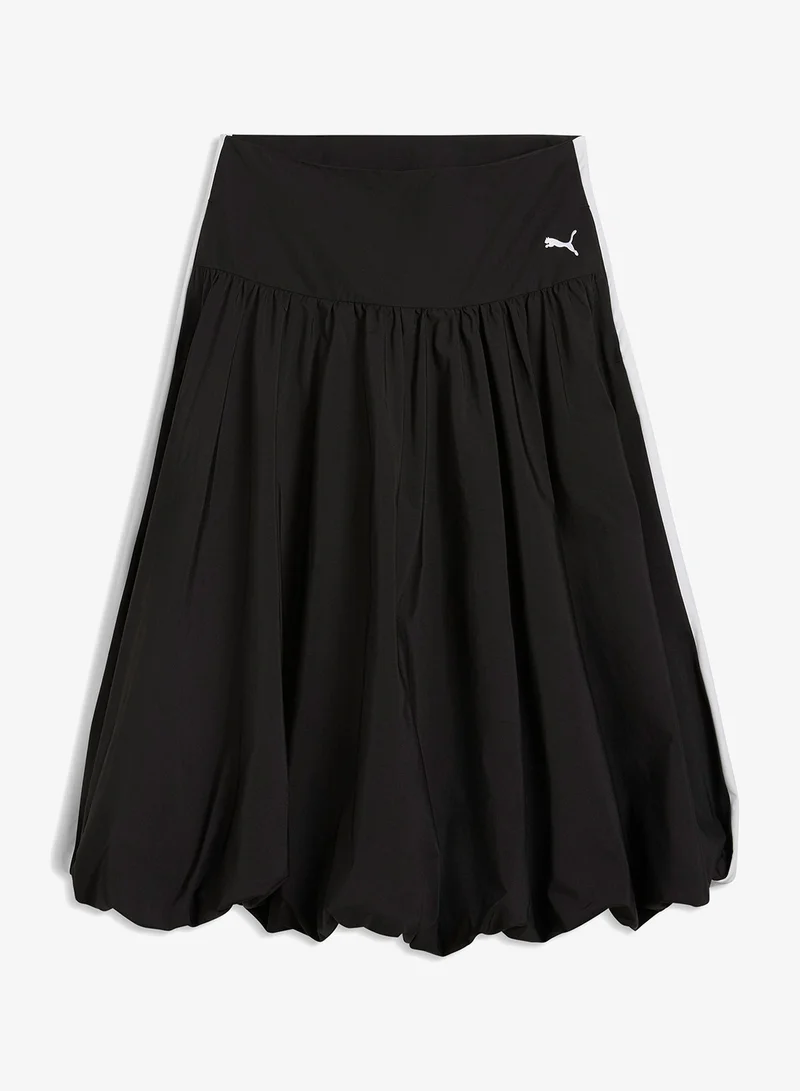 Puma PUMA Black T7 Balloon Woven Midi Skirt for Women | Best Price UAE