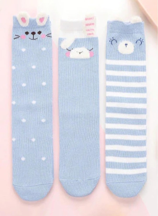 SYGA Baby Spring And Autumn Combed Cotton Long Tube Knee-High Baby Socks Autumn And Winter Suitable Age for 9M - 24M - Image 5