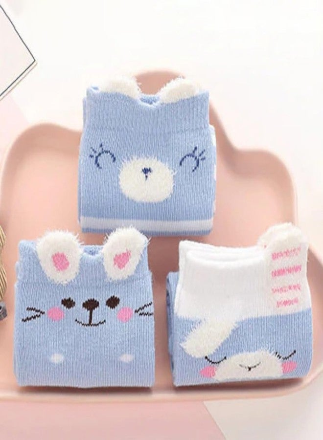 SYGA Baby Spring And Autumn Combed Cotton Long Tube Knee-High Baby Socks Autumn And Winter Suitable Age for 9M - 24M - Image 4