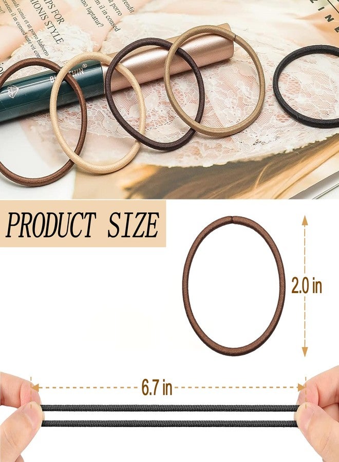 KANPRINCESS Hair Ties for Thick, Thin Hair - Elastic Ponytail Holders, No Damage Hair Bands for Women & Girls, Daily Life Hair Styling Accessories (Multicolor) - Image 2