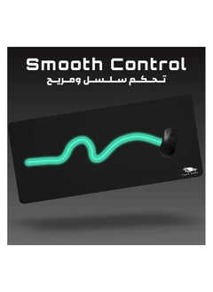 YASA GAME Extended Large Gaming Mouse Pad 120 X 60 cm XXL Full Desk Art style & Mousepad Non-Slip Rubber Base Big Keyboard Mat with Stitched Edges water resist for Gaming from Yasa ( Full Black )  - Image 2
