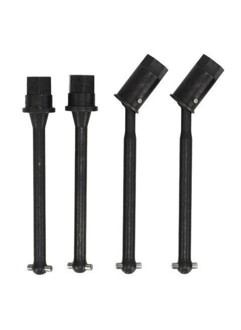 Front Rear Driveshaft High Hardness Steel Rustproof Wear Resistant Drive Shaft for Axial 1/18 Black