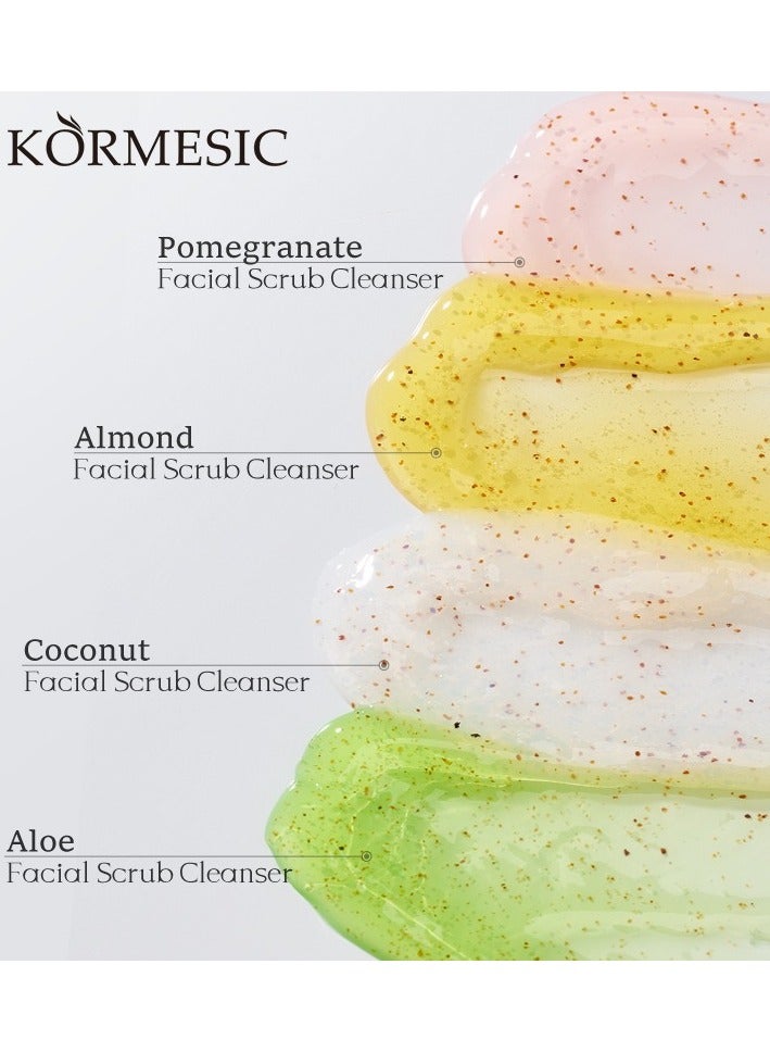 Kormesic Pomegranate Facial Scrub - 100g Antioxidant Brightening Exfoliato - Image 3