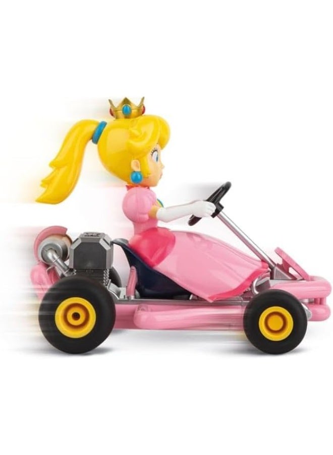 Carrera كاريرا RC ماريو كارت بايب كارت بيك 1:18 – كارت تحكم عن بعد 2.4GHz، قابل لإعادة الشحن عبر USB، سيارة RC جاهزة للتشغيل للأطفال 6+ (وردي، 370200986P) - Image 5