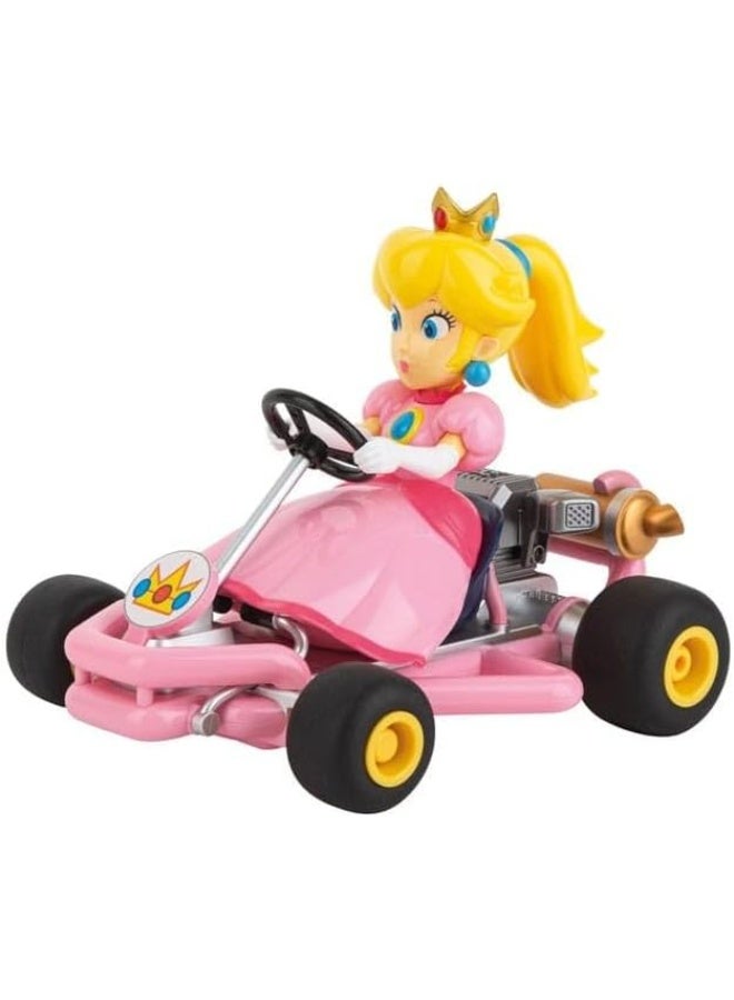 Carrera كاريرا RC ماريو كارت بايب كارت بيك 1:18 – كارت تحكم عن بعد 2.4GHz، قابل لإعادة الشحن عبر USB، سيارة RC جاهزة للتشغيل للأطفال 6+ (وردي، 370200986P) - Image 1