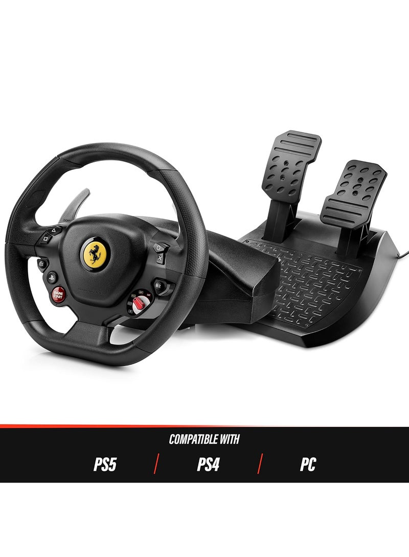 Thrustmaster T80 RW Ferrari 488 GTB Steering Wheel With Pedals - PC/PS4/PS5 - Image 2