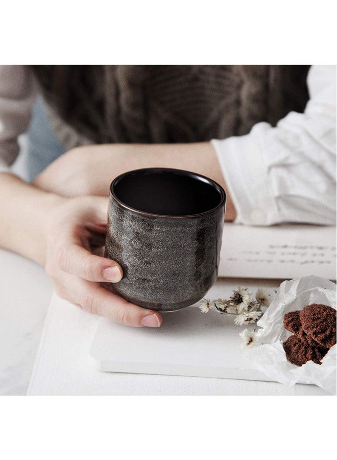 Lxuwbd Japanese style ceramic tea set, tea cup, coffee cup, yerba mate set, Ceramic mate cup set of 4 (4 colors) - Image 3