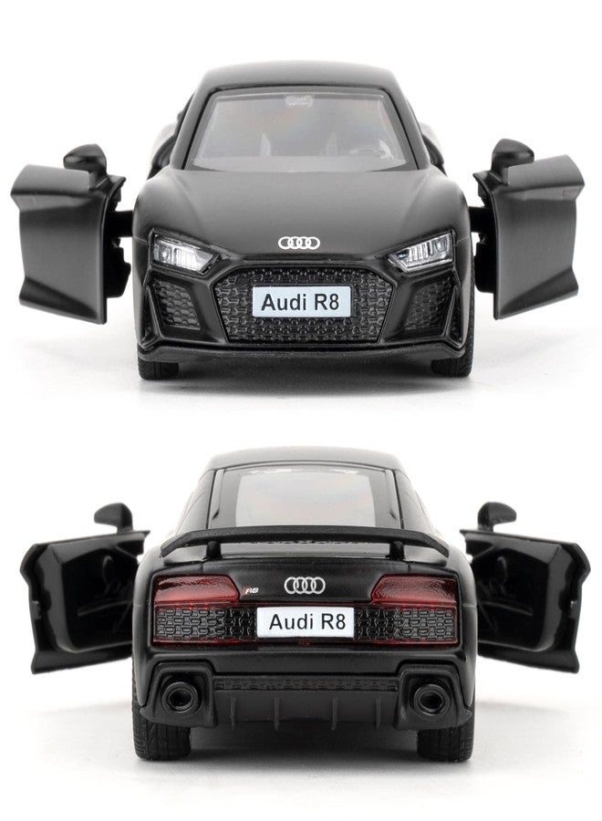 RMZ City 1:36 Scale Audi R8 Toy Car, Diecast Pull Back Model Car, Doors Open, Collection Kids Toy for Aged 3 and up, Gift Black - Image 5
