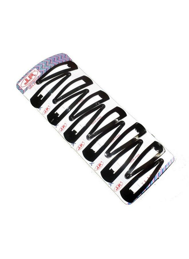 Ma Gayatri Traders - Ma Gayatri Traders, Women's Fancy Hair Accessories Plain Tic Tac Clips Multi, 12 count, M - Image 1
