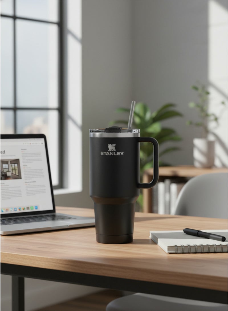 Stanley 40oz Stainless Steel Tumbler with Handle & Straw | Triple-Position Lid | Vacuum Insulated Travel Mug | BPA-Free 304 Steel | Hot & Cold Drink Flask - Image 3