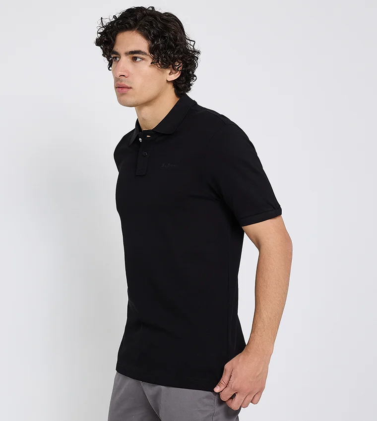 بين شيرمان Ben Sherman Men's Short Sleeve Solid Polo Tees