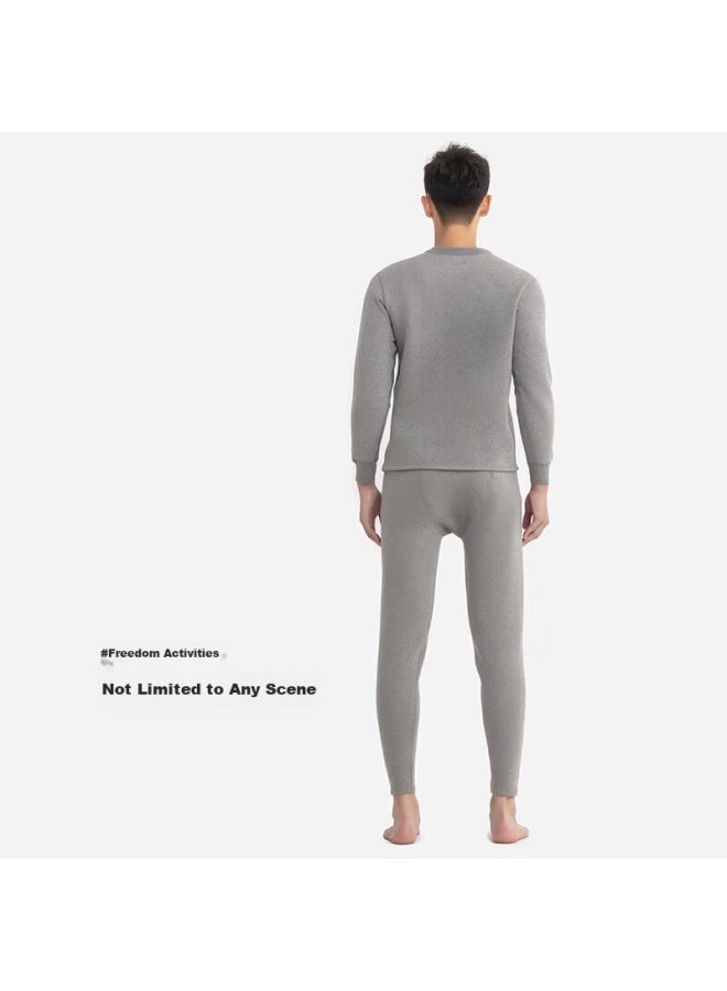 Your Sun Yiershuang Autumn And Winter Thermal Underwear Set, Men's Round Neck Autumn Top And Pants, 550 Grams - Image 2