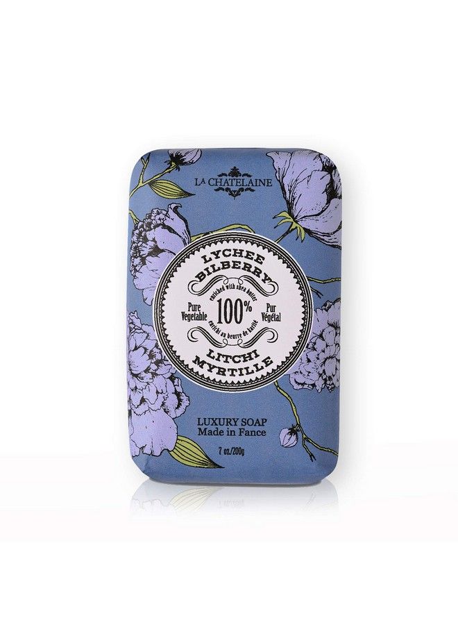 La Chatelaine Luxury Bar Soap : Natural Shea Formula (Lychee Bilberry 7 Oz) - Image 1