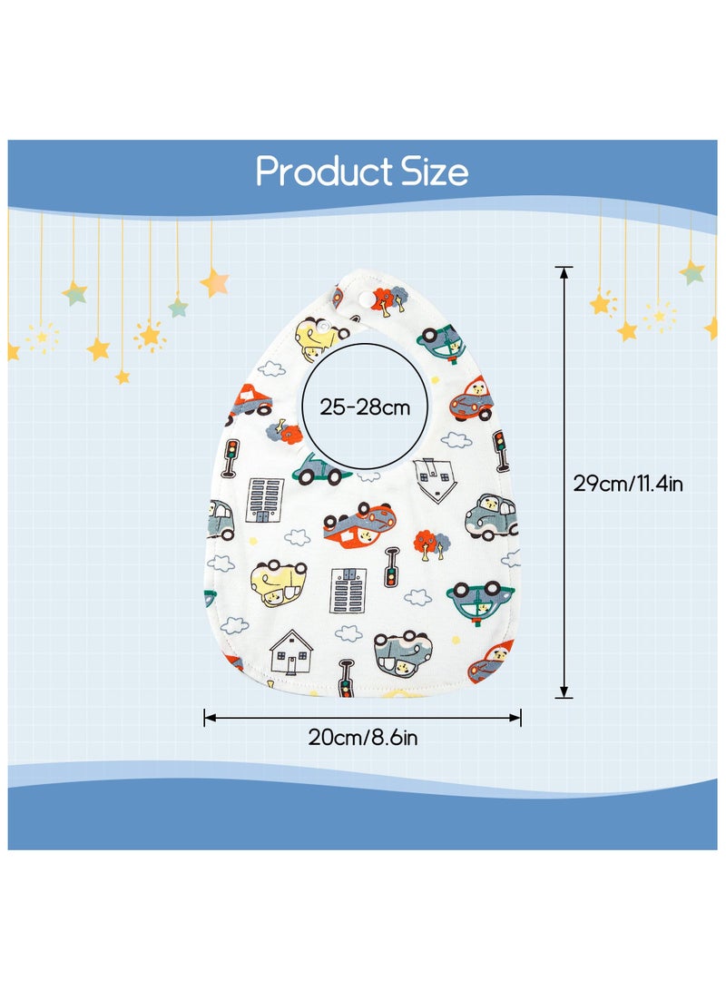Mr. Penda 10 Pack Baby Dribble Bibs, Waterproof Absorbent Cotton Drool Bibs for Baby Boys Girls, Unisex Bibs, Toddlers Infants for Feeding and Teething - Image 2