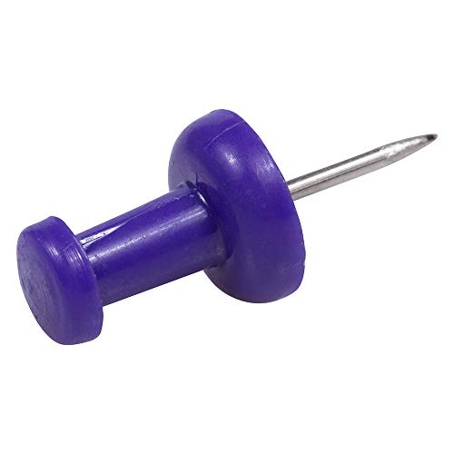 JAM PAPER Colorful Push Pins - Purple Pushpins - 100/Pack - Image 4