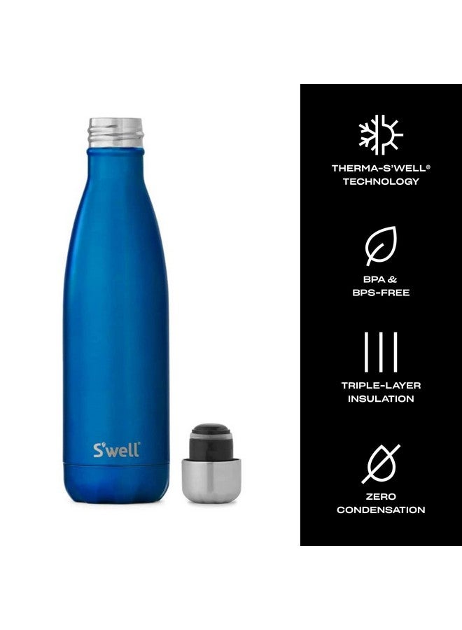 S'well Stainless Steel Water Bottle, 17oz, Ocean Blue, Triple Layered Vacuum Insulated Containers Keeps Drinks Cold for 36 Hours and Hot for 18, BPA Free, Perfect for On the Go - Image 3