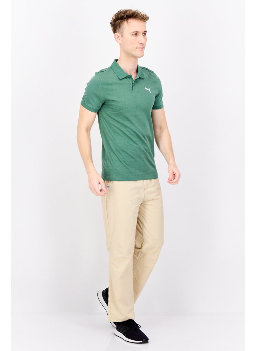 PUMA Men Slim Fit Short Sleeve Training Polo Shirt, Green  - Image 3