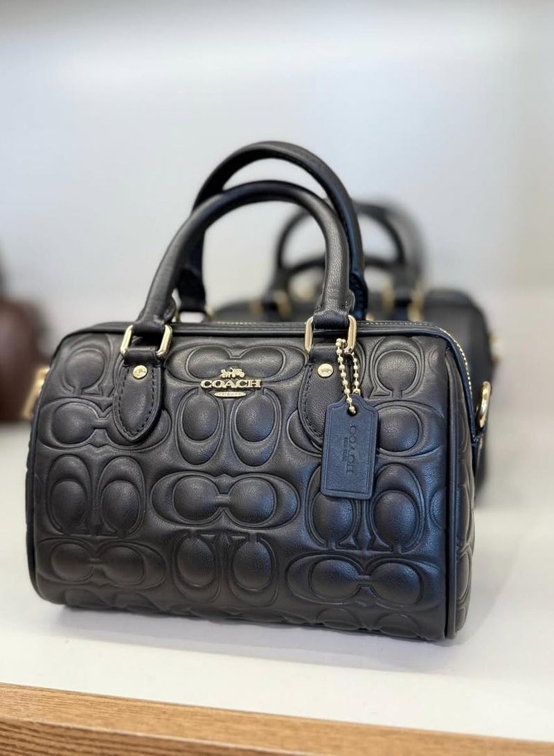 coachoutlet Mini Rowan Crossbody Bag In Blocked Signature Leather - Image 2