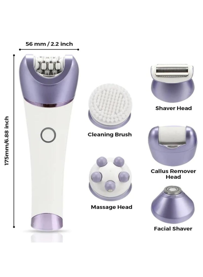 Denx Multifunctional DENX DX1377 Hair Removal & Skin Care Device – Epilator, Facial Shaver, Callus Remover & More - Image 3