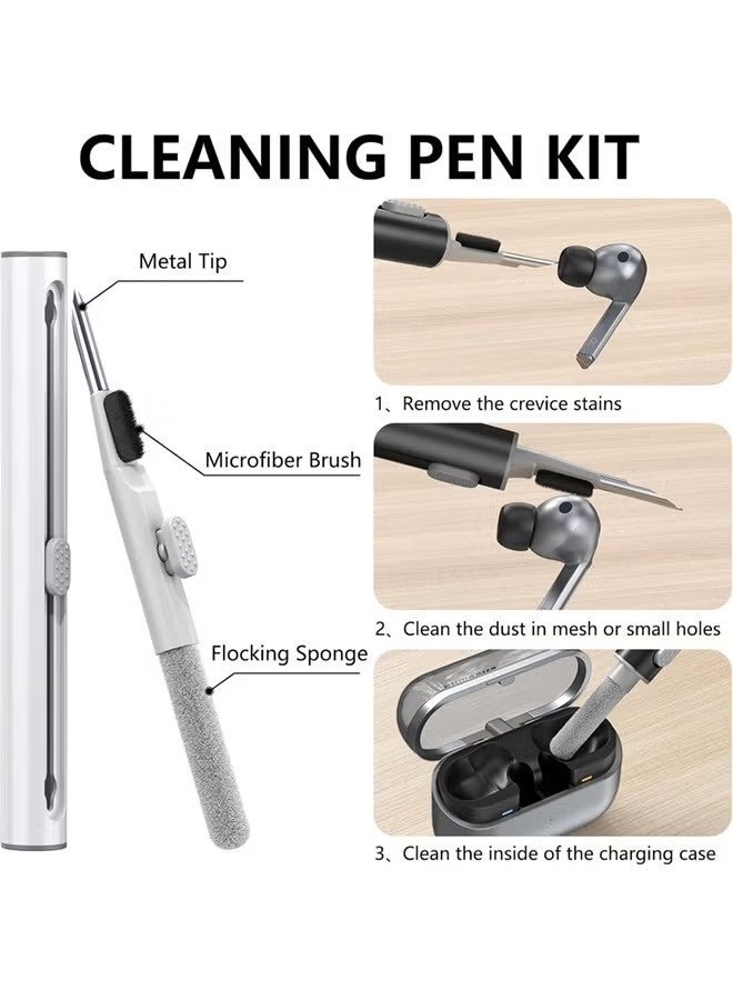 Samsung Galaxy Buds 3 / Buds 3 Pro Protective Case Cover with Cleaner Kit – Soft Silicone with Carabiner - Image 5