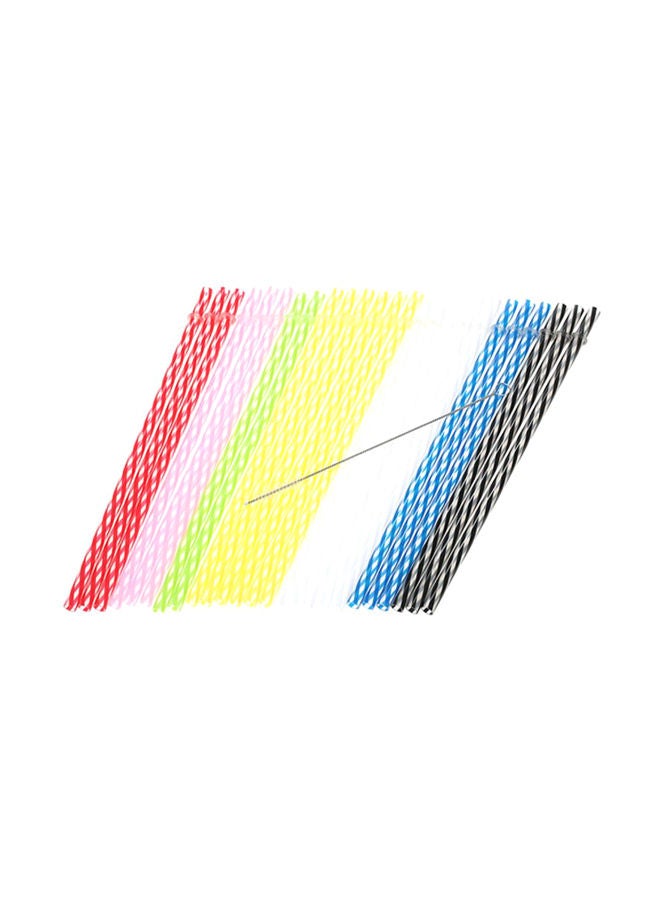 نيبمينينت طقم ماصّات الشرب بتصميم قوس قزح مكون من 50 قطعة 23سم - Image 1