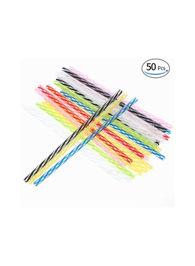 نيبمينينت طقم ماصّات الشرب بتصميم قوس قزح مكون من 50 قطعة 23سم - Image 2