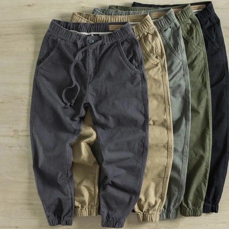 Work Pants Mens Labor Protection Pants Wear-resistant Loose plus size Work-site Clothes Dirt-resistant Summer Work Pants Green - Image 1
