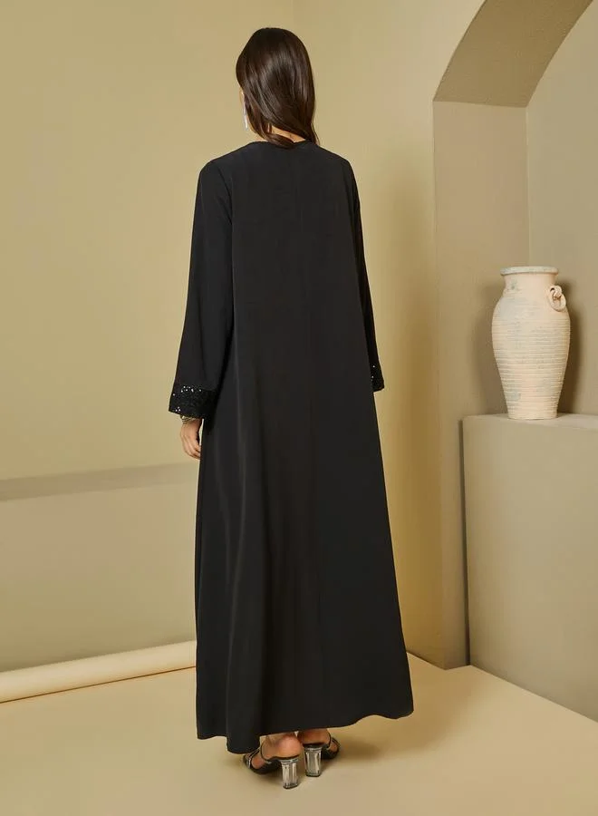 Styli Black Midi Dress