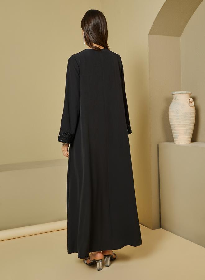 Styli Black Midi Dress - Image 4