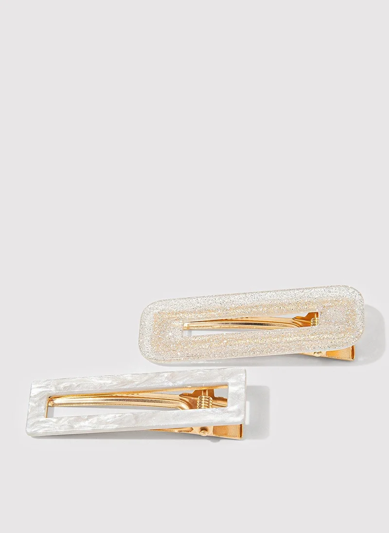 مافي Silver Hair Clip