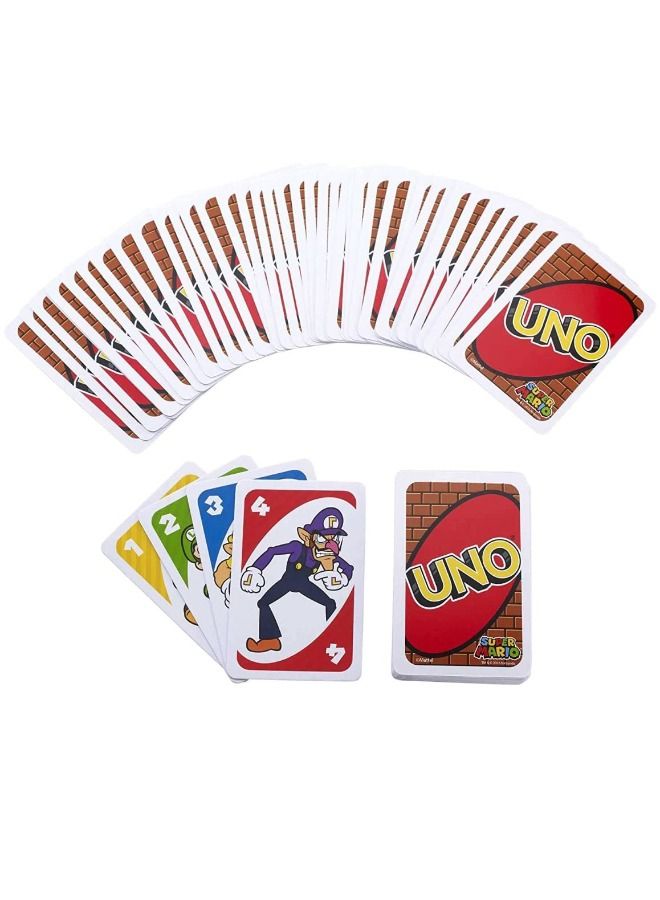 Super Mario UNO Super Mario Card Game Animated Character Themed Collector Deck 112 Cards with Character Images, Gift for Kid, Family and Adult Game Night - Image 4
