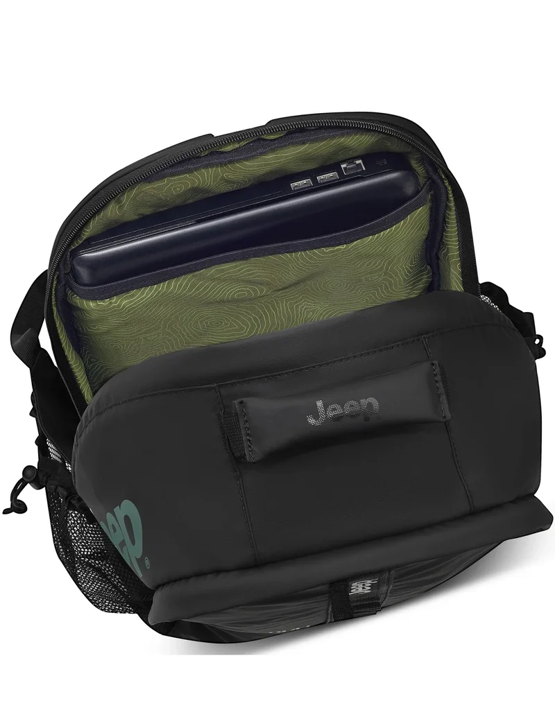 Jeep  Versatile Unisex Backpack (With Laptop Protection) - Black  | Best Price UAE