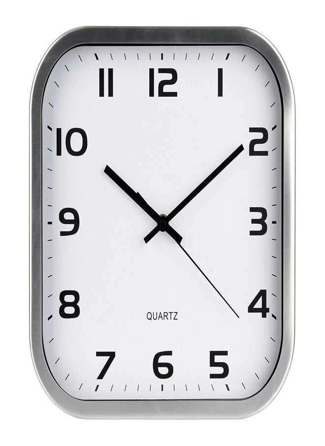 class - ClassPro Square  Aluminium Frame Wall Clock 30cm - Image 1