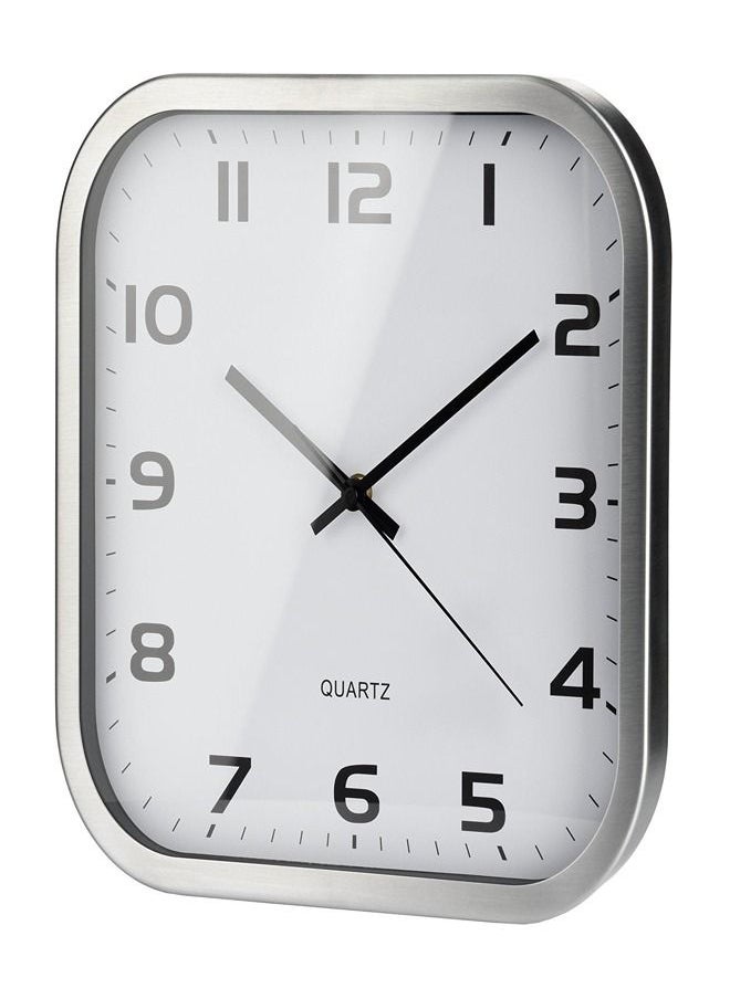 class - ClassPro Square  Aluminium Frame Wall Clock 30cm - Image 1