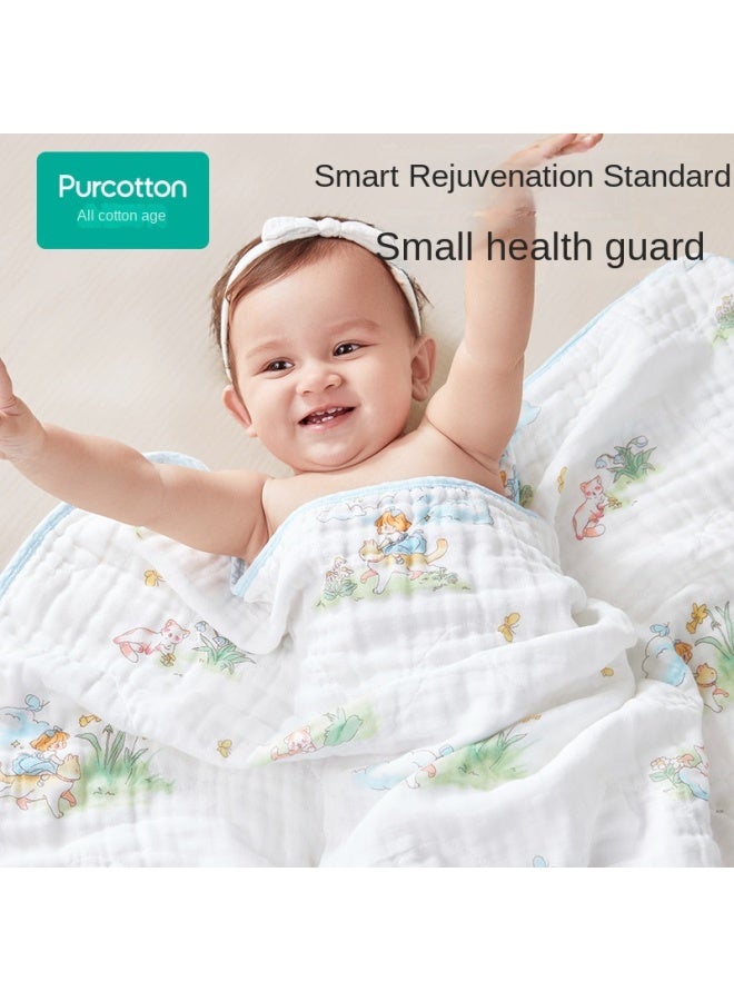 purcotton Baby Gauze Towel, Soft And Skin-friendly Bath Towel, Newborn Swaddle Blanket - Image 3
