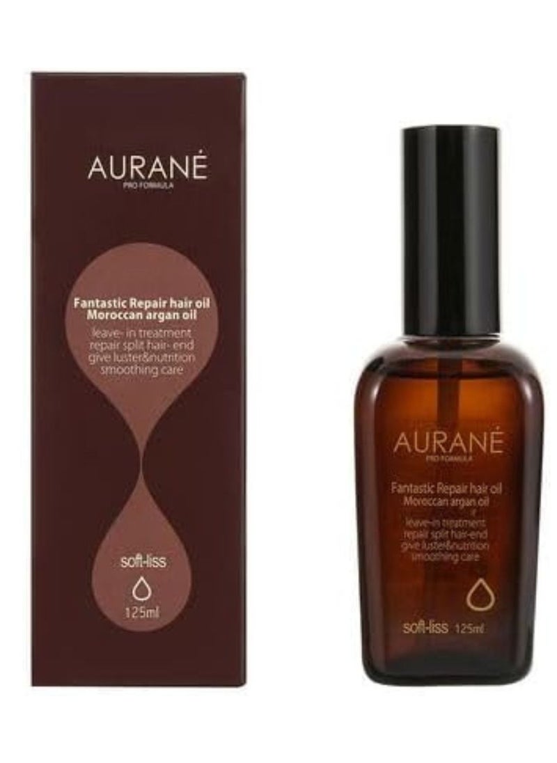 AURANE Aurane Moroccan Argan Oil Fantastic Repair Hair Oil 125ML | Revitalize, Repair Split Ends, Add Luster & Nutrition, Smoothing Leave-In Treatment for Healthy and Resilient Hair  - Image 1